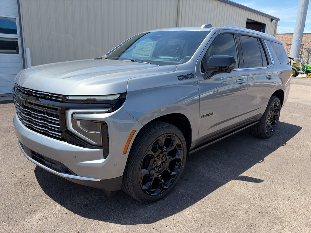 2026 Chevrolet Tahoe High Country in Sterling Gray Metallic — front three-quarter view