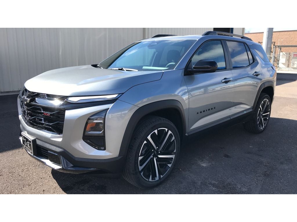 2026 Chevrolet Equinox RS in Sterling Gray Metallic — front three-quarter view